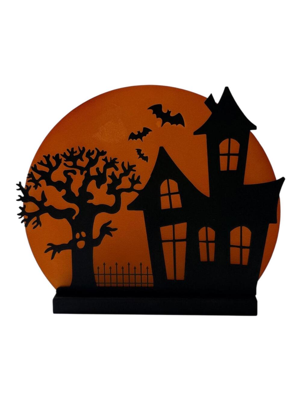 PartyLite Halloween Haunted House Candle Holder | Vintage Seasonal Decor